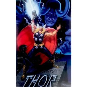 MIGHTY THOR LOKI poster Frenz Horne 1988 MARVEL Unused #2276 Vintage Original